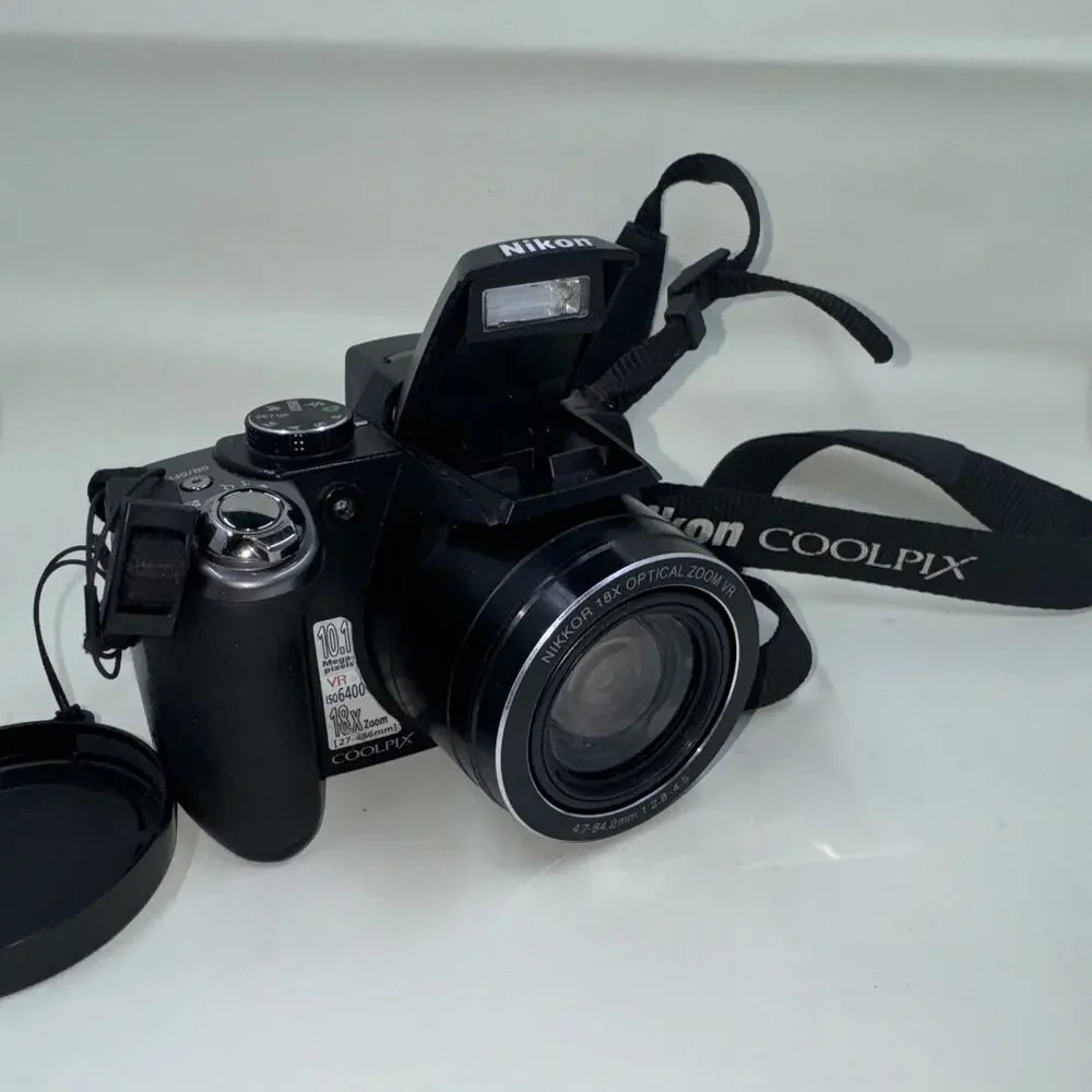 Nikon Coolpix P80 Digital Bridge Camera 10.1MP 18x Zoom Tested No Battery